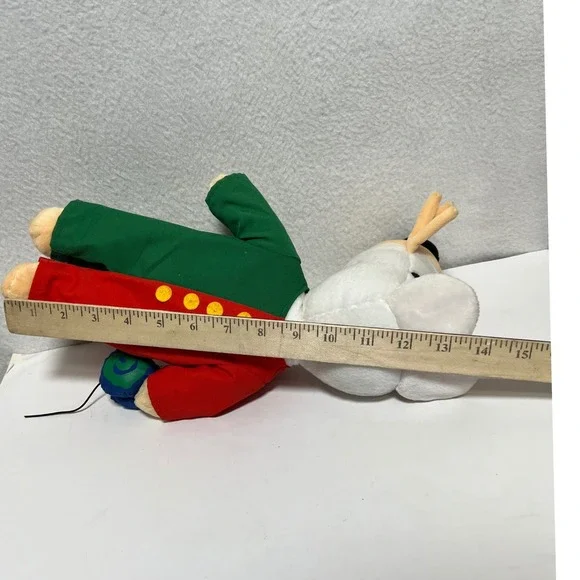 Vintage Maisy Mouse Plush Stuffed Animal Green Red YoYo 13" nostalgic not Tested - Picture 4 of 15